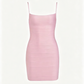 Light Pink Spaghetti Strap Bandage Bodycon Dress R9139