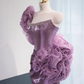 Purple strapless fitted long ball gown R8974