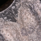 White tank top with beaded lace-up fitted long ball gown R6887