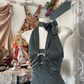 Gray halter neck slim waist hip fishtail maxi ball gown R6209