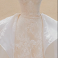 White lace halterneck sleeveless waist slim hip maxi bridal dress R5735