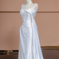 White strapless fitted long ball gown/bridal dress R8307