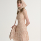Romantic French Style Summer Dress With Ditsy Floral Pattern And Tiered Hem R9476