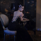 Black Strapless Ruched-Waist Bodycon Mermaid Prom Dress R7087