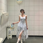 Soft Girl Lace Cami Fairy Dress in Light Blue R9157