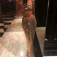 Sexy Two Piece Evening Dresses Spaghetti Straps Prom Gown     S6952