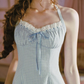 Vintage Black Gingham Halter Mini Dress Lace Trim Bow Detail R9197