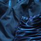 Navy blue tube top waist pleated hip cake skirt short skirt homecoming dress R4147