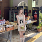 Square neck polka dot suspender dress women's summer French retro skirt R5028