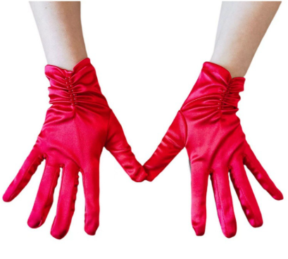 Bridal Elegant Satin Gloves Wrist Gloves for Wedding Opera Dinner Party Gloves     S6222