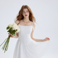 Mermaid Dream White Dress French Suspender Skirt Holiday Wear Short Skirt Skirt Women Summer R3427