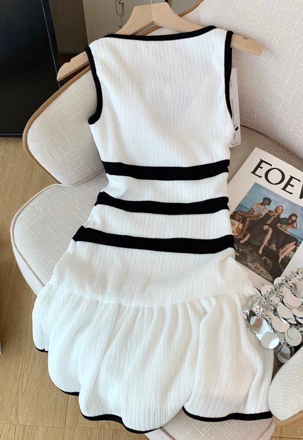 French pure desire v-neck suspender dress for women new style waist slimming hip skirt R3997