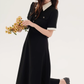 Formal dress shirt dress design niche high-end waist long skirt R2379