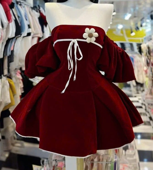 Red one shoulder tube top sexy slim mini skirt homecoming dress R2555