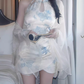 New Chinese style sleeveless halter neck cheongsam skirt 2025 backless waist hip short skirt R1220