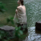 New Chinese style ancient town travel outfit ramie backless dress design photo skirt R1629