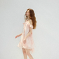 Morning Dew Garden Halter Neck Dress Ruffled Suspender Skirt Holiday Outfit Short Skirt Women Summer R3423