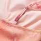 2025 summer new pink floral gentle style small flying sleeve waist lace dress R0954