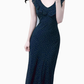 2025 Summer New Black Polka Dot Ruffled Small Flying Sleeve Midi Dress R0962