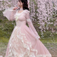 Girlish Lace Trim Women's Prom Gown Blush Pink Corset Maxi Evening Dress Birthday Dress — Fall Outfit 2026 New RS3157