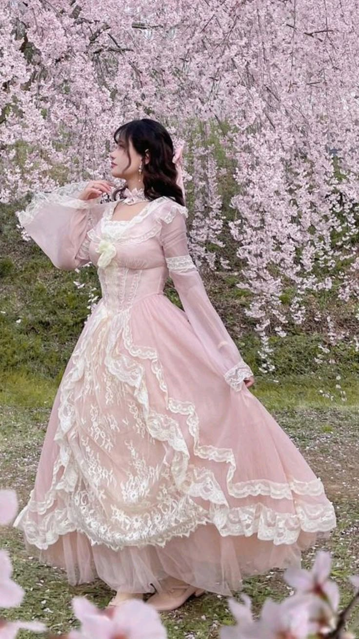 Girlish Lace Trim Women's Prom Gown Blush Pink Corset Maxi Evening Dress Birthday Dress — Fall Outfit 2026 New RS3157