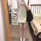 Gentle temperament polka dot suspender dress beautiful waist dress puffy skirt R0638