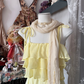 Yellow halter-neck elegant long dress, prom dress R6285