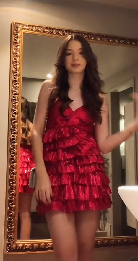 Silky Frilled Women's Homecoming Dress Red Corset Short Prom Dress Cocktail Dress RS2625
