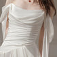 White long evening gown off shoulder birthday party dress   S6833