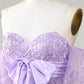 Sweetheart Lace Tight Mini Dress Lavender Homecoming Dress        S3667