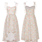 French flower dress floral dress suspender bud dress new style R2692