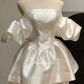Birthday dress high-end party dress niche princess dress one-shoulder tube top dress R1766