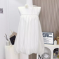 2025 Spring new shoulder pure flower bud skirt high-quality texture cover meat slimming dress R0292