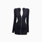 American hot girl stand collar long sleeve zipper dress 2025 slim fit hip skirt R1179