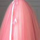 Pink suspender waist slim A-line tulle skirt ball gown, bridal gown R6008