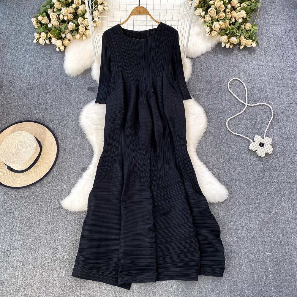 women's summer loose seaside vacation lazy style beach long dress      S3912