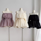 New sweet one-shoulder mesh puff sleeves versatile pleated off-shoulder temperament French shirt top R0278