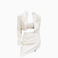 Sweet and spicy high-grade leather jacket 2025 plus size hot girl sexy hip skirt suit R1162