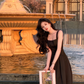 Elegant White Sleeveless Luxury Dress Women A-line Evening Wedding Party Dress        S5408