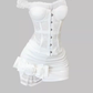 Pure desire hot girl one shoulder lace tube top 2025 rose hip skirt suit R1119