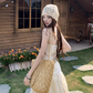 Gentle white moonlight dress hollow embroidery unique waist skirt wear tube top skirt R1704
