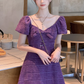 Skirt women's niche design heavy elegant Chanel woven dress R4993