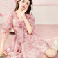 High-quality texture of the skirt, fairy-like ruffled dress with whitening effect R4985