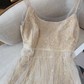 Sweet and spicy suspender dress for women new style waist slim mesh lace waist short skirt R3988