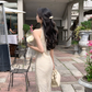 New Chinese style jacquard dress for women, new style, beautiful, light luxury, temperament long dress R4215