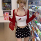 Sweet and spicy design printed sling cardigan 2025 pure desire style hip skirt suit R1047