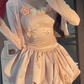 Pure desire style three-dimensional flower sling dress 2025 sweet bud skirt suit R1084