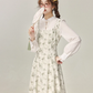 New Chinese style modified cheongsam floral dress spring new style skirt R1902