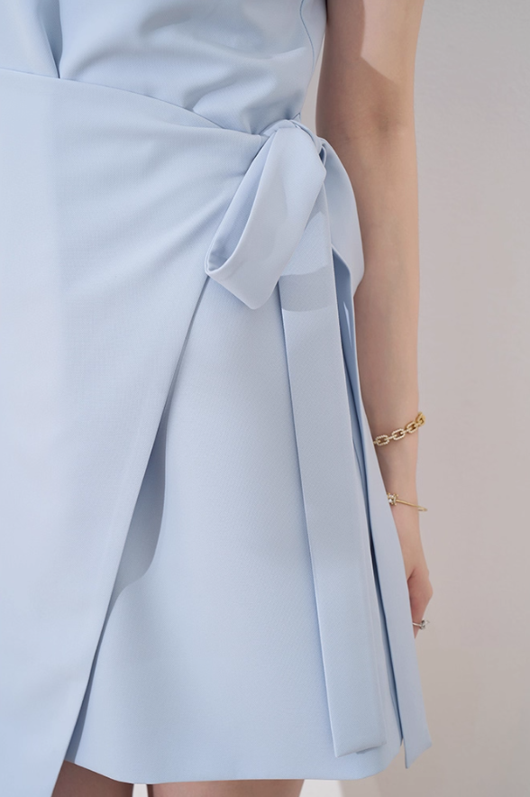 French style dress new summer design niche slim petite short sleeveless dress R4222