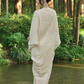 New Chinese style ancient town travel outfit ramie backless dress design photo skirt R1629